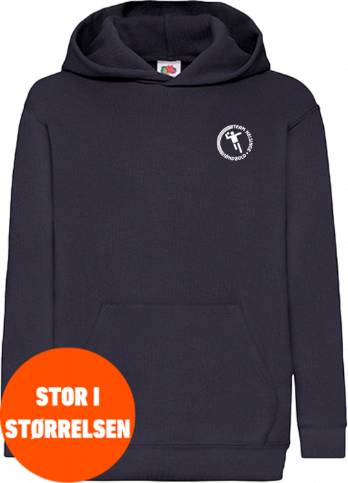 Fruit of the loom - Team Helsinge Håndbold Hoodie Kids - Deep Navy